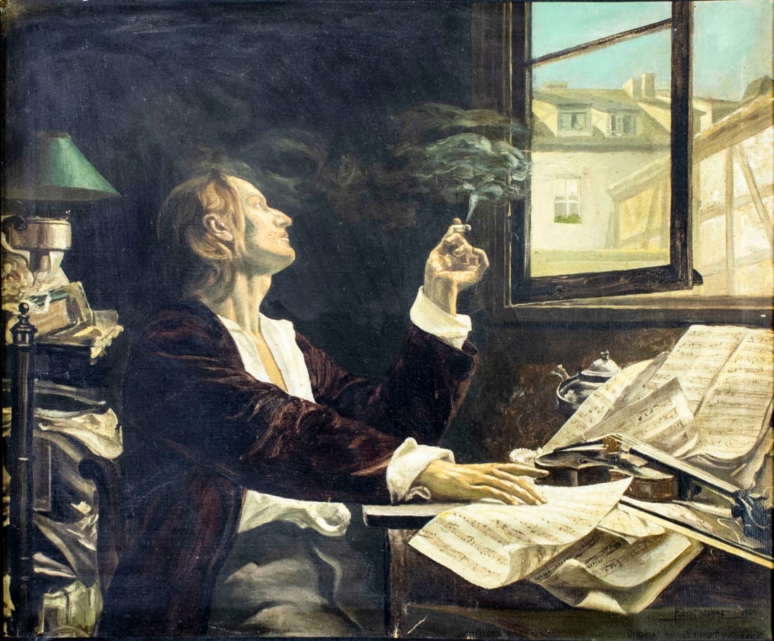 Ferdinand Dahmel (NY,PA,German,1877-1935) oil painting antique (1 of 14)