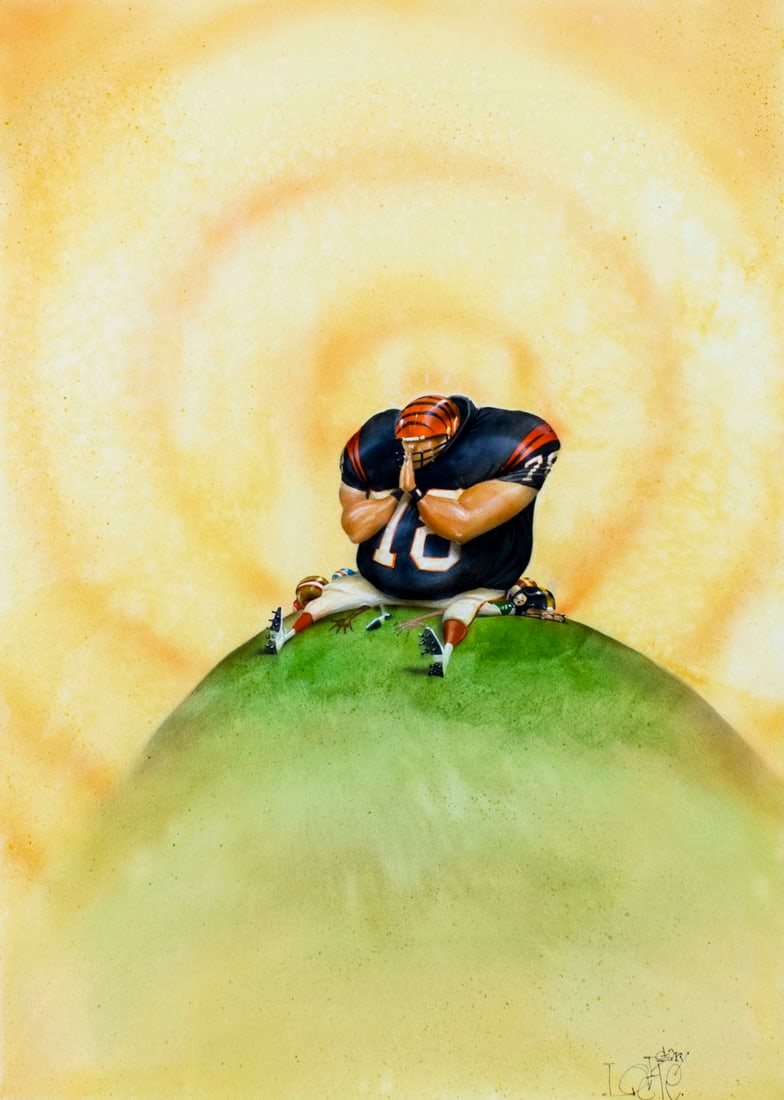 Gary Locke (MO,b 1963) gouache painting (1 of 14)