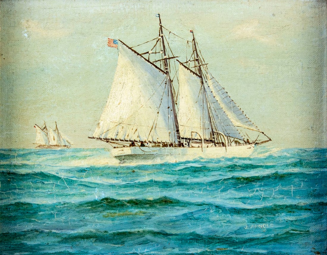 Jay Arnold (MA,1890-?) oil painting (1 of 10)