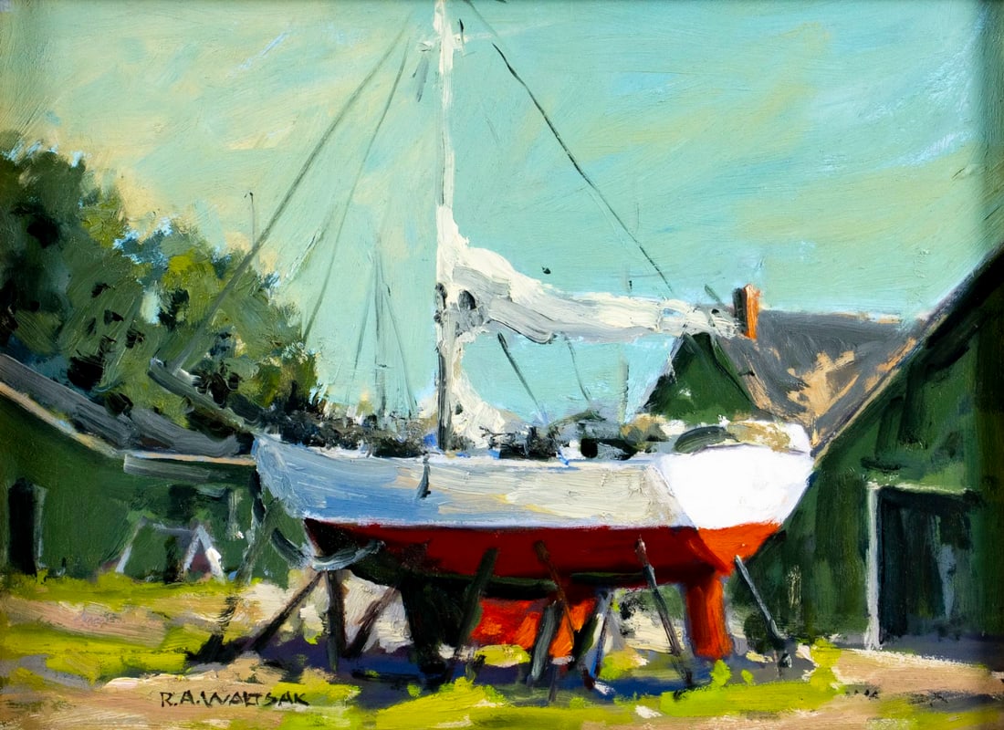 Robert Waltsak (NJ,b 1944) oil painting (1 of 14)