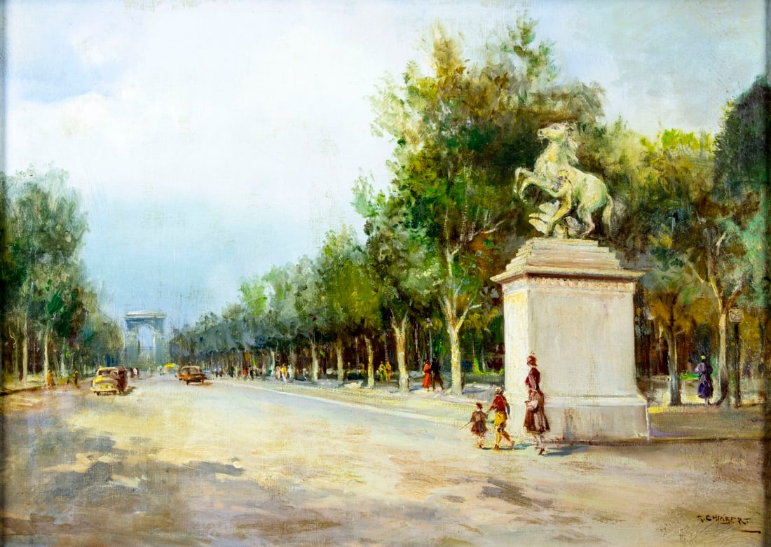 G Chiabert (France,early 20C) oil painting antique (1 of 14)