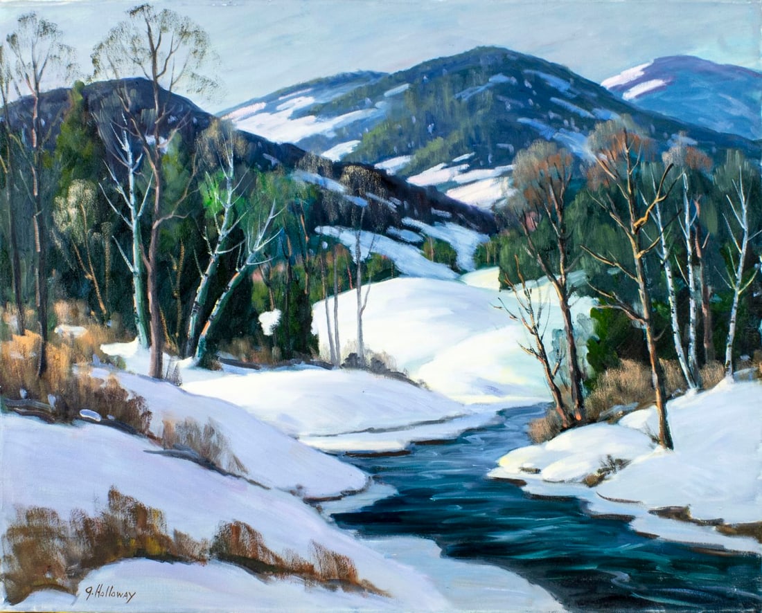 George Holloway (NJ,20C) oil painting (1 of 12)