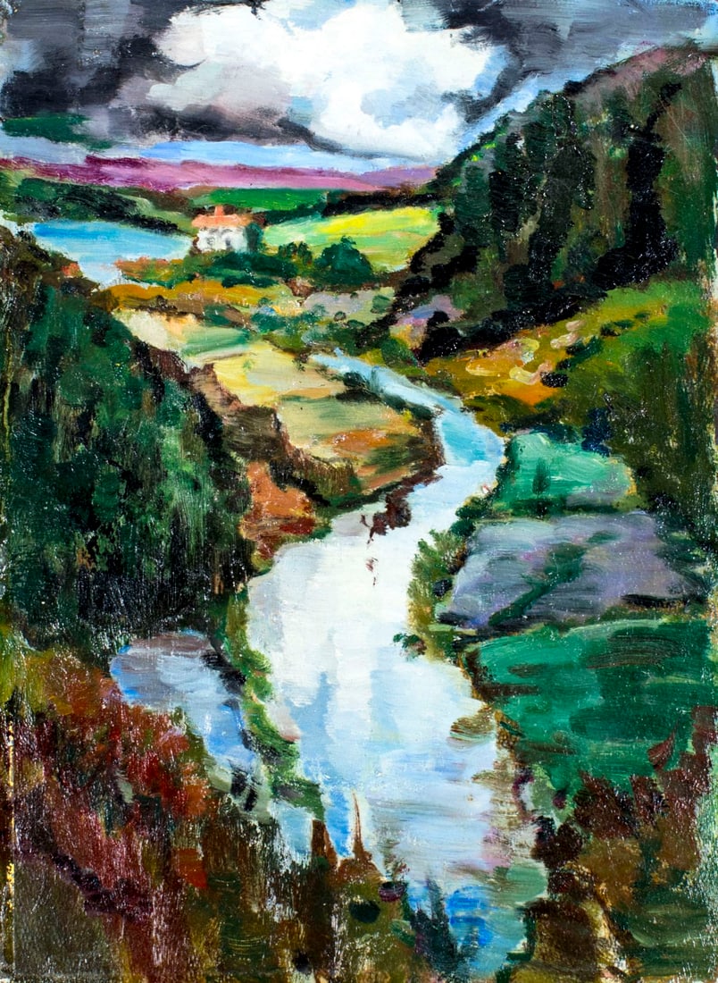 Oscar Fehrer (NY,1872-1958) oil painting (1 of 12)