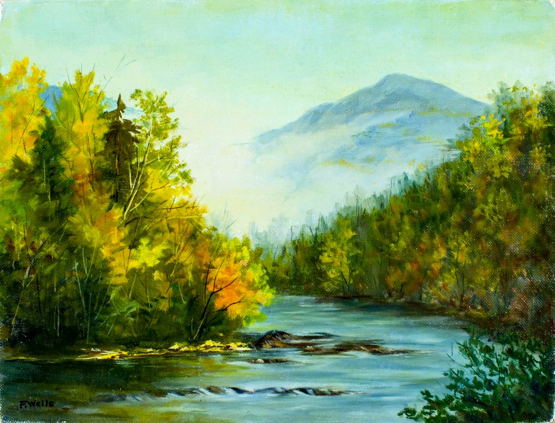 Phoebe Wells (US,20C) oil painting (1 of 13)