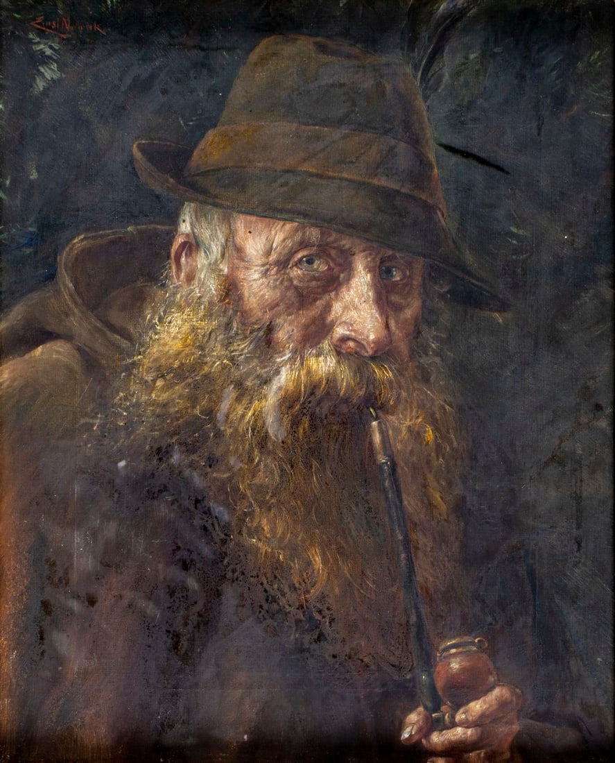 Ernst Nowak (Austria,1853-1919) oil painting antique (1 of 15)