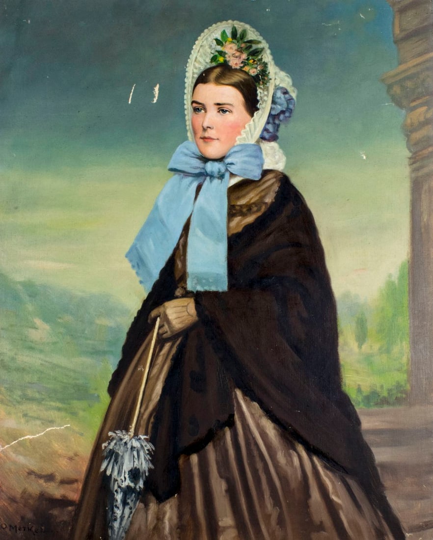 Otto Merkel (PA,1869-1939) oil painting antique (1 of 15)