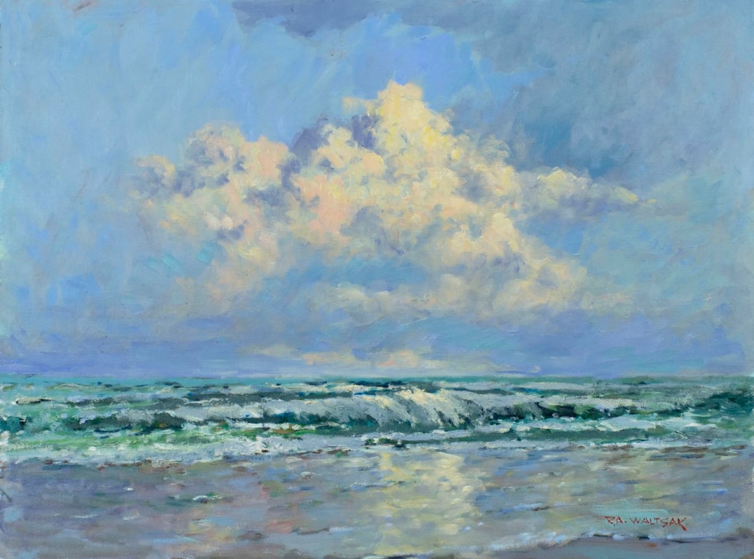 Robert Waltsak (NJ,b 1944) oil painting (1 of 13)