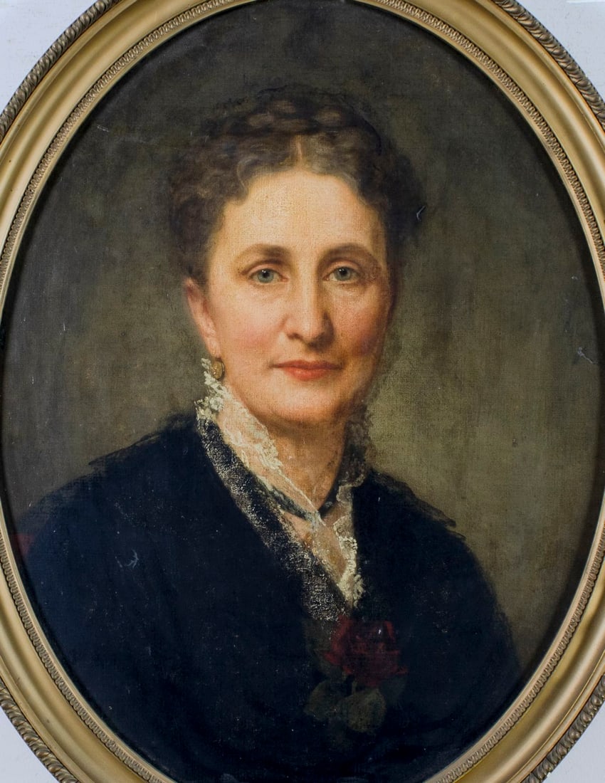 Antique 19C American oil painting (1 of 14)