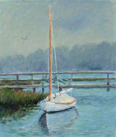 Robert Waltsak (NJ,b 1944) oil painting