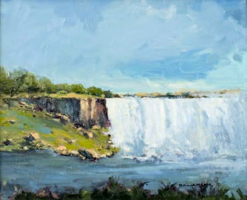 Robert Waltsak (NJ,b 1944) oil painting