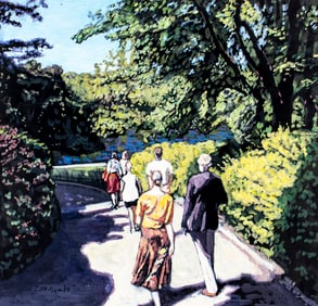 Evelyn Metzger (NY,Brazil,1911-2007) oil painting