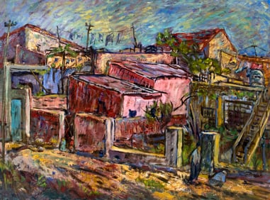 Evelyn Metzger (NY,Brazil,1911-2007) oil painting