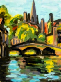 Evelyn Metzger (NY,Brazil,1911-2007) oil painting