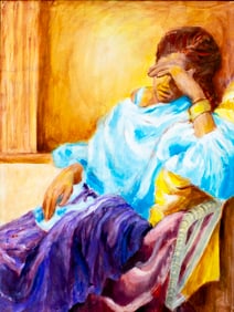 Thelma Thal (NY,1903-2001) oil painting