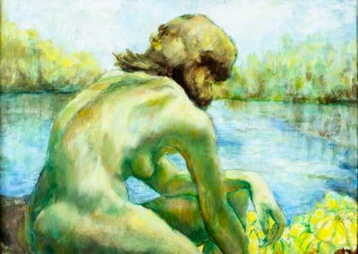 Thelma Thal (NY,1903-2001) oil painting