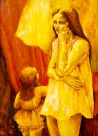 Thelma Thal (NY,1903-2001) oil painting