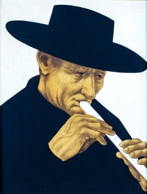 Arne Besser (IL,CA,1935-2012) oil painting