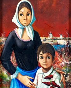 Jean Pierre Serrier (France,1934-1989) oil painting