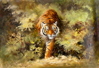 Silvia Duran (Spanish,UK,20/21C) oil painting