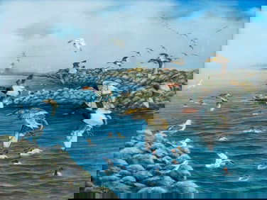 J B Schofield (US,20C) oil painting