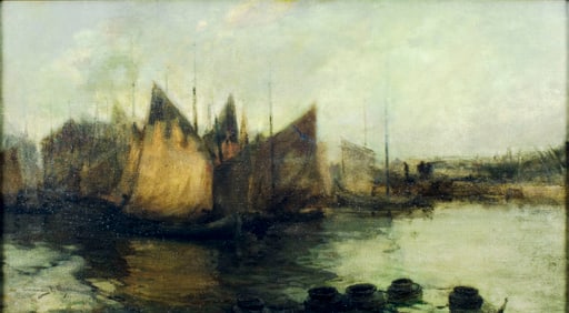 Chauncey Foster Ryder (NY,NH,1868-1949) oil painting antique