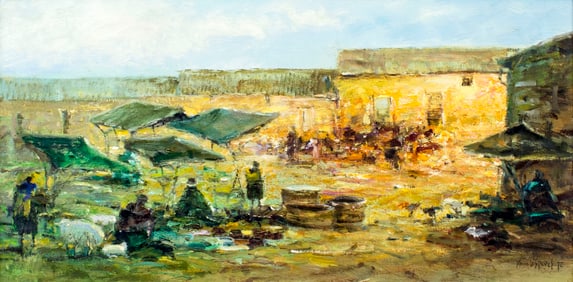 Mario Cespedes (CA,Brazil,1942-2007) oil painting