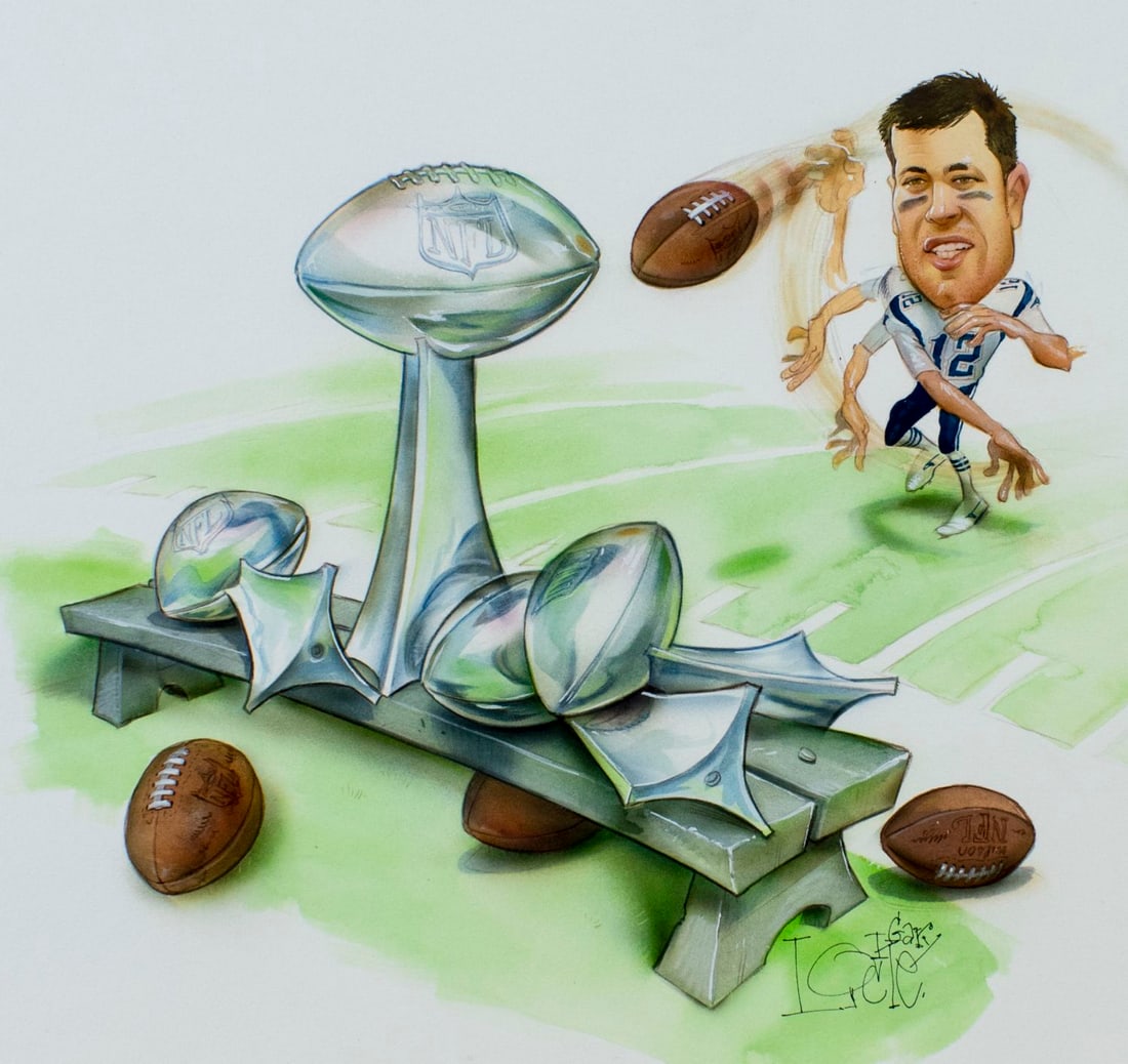 Gary Locke (MO,b 1963) gouache painting (1 of 13)