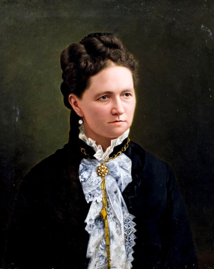 Antique 19C European oil painting (1 of 11)