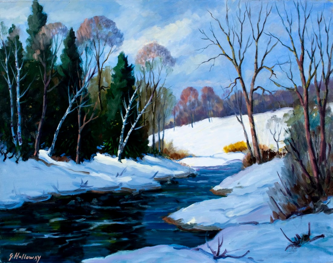 George Holloway (NJ,20C) oil painting (1 of 13)