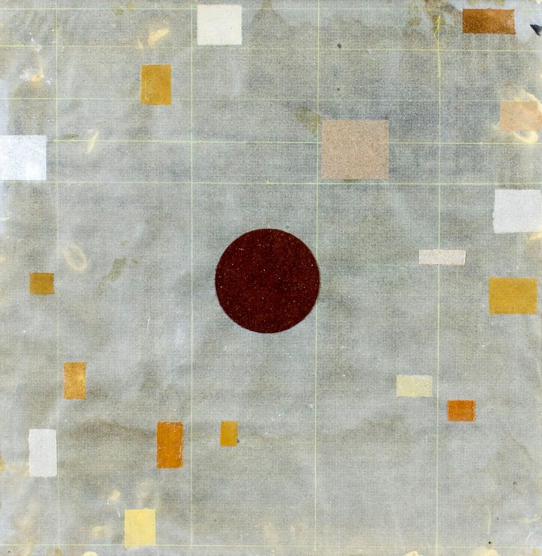 Michael Young (KS,NY,b 1952) mixed media painting (1 of 12)