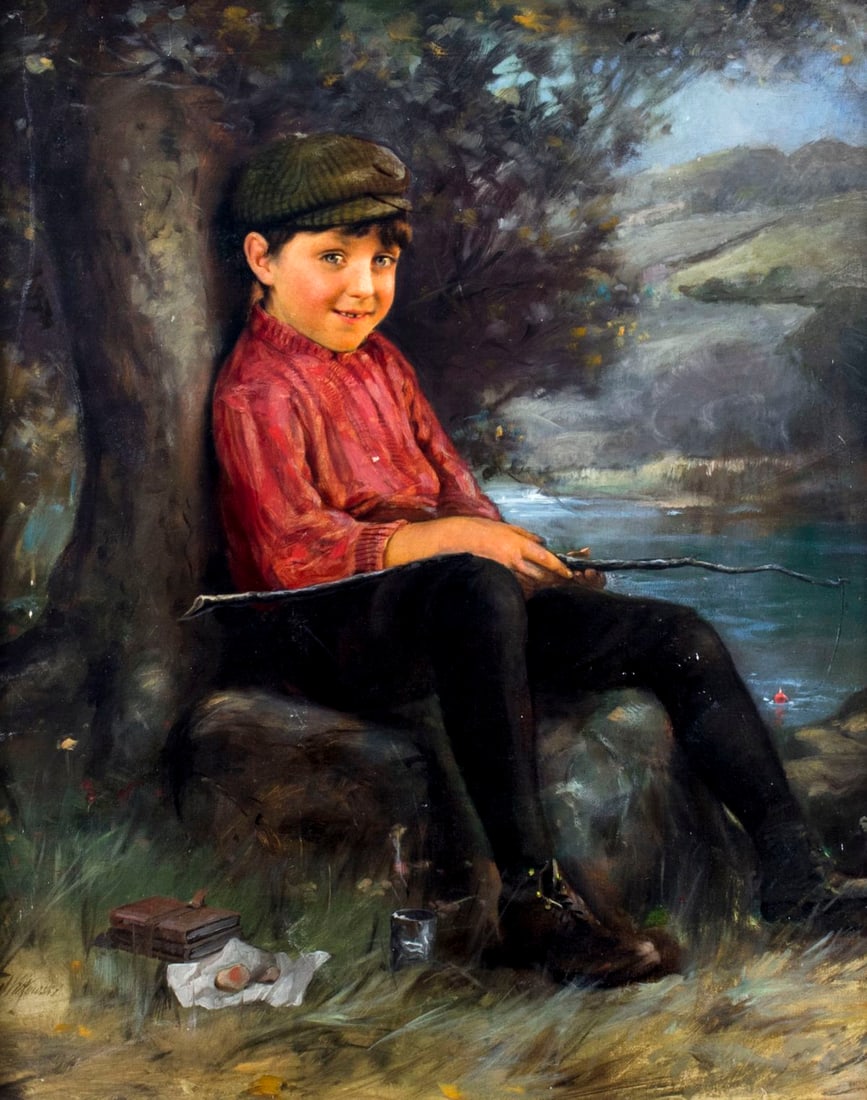 Karl Witkowski (NJ,Poland,1860-1910) oil painting antique (1 of 18)