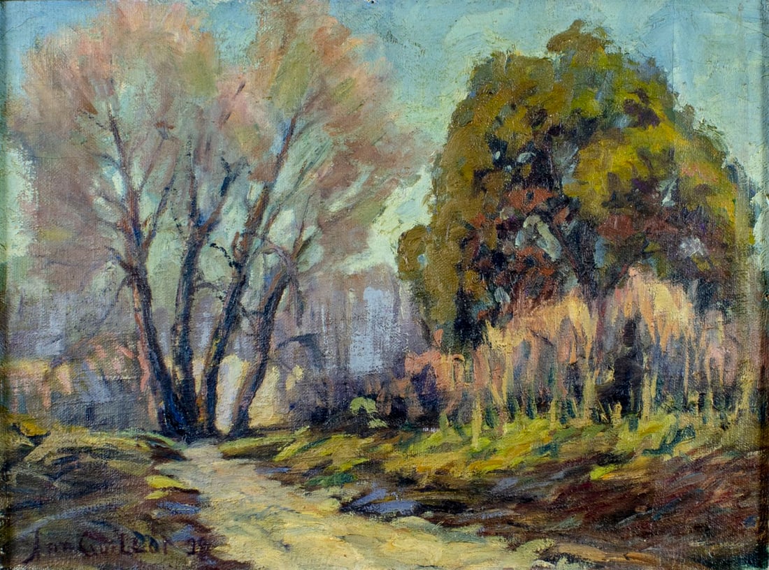 Ann Guillot (TX,AR,1875-1946) oil painting antique (1 of 14)