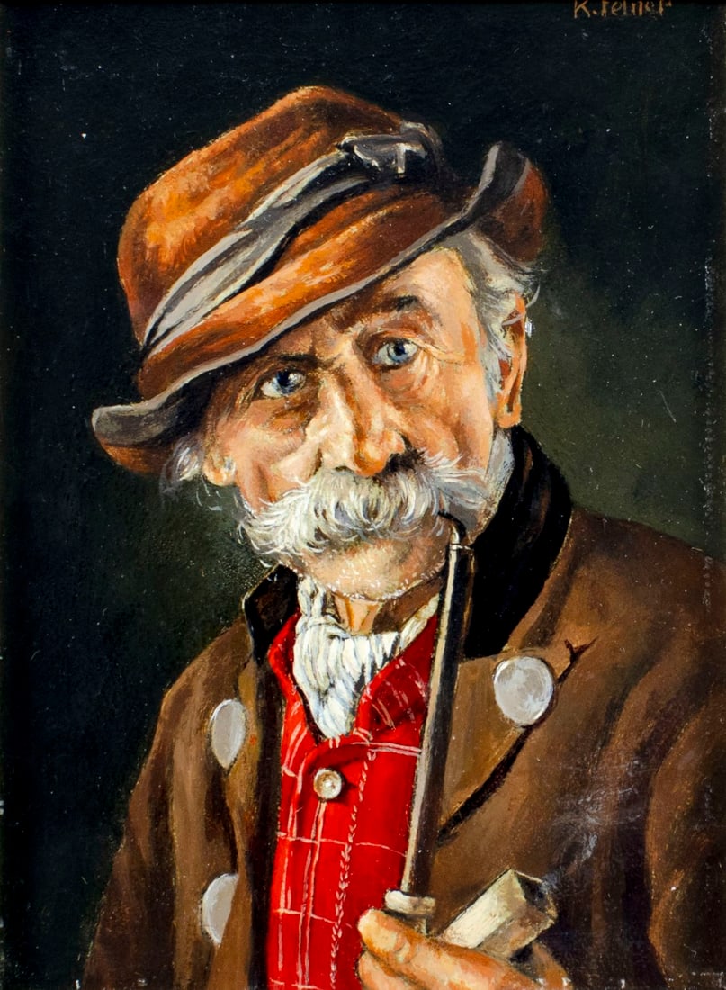 K Felner (German,mid 20C) oil painting (1 of 13)