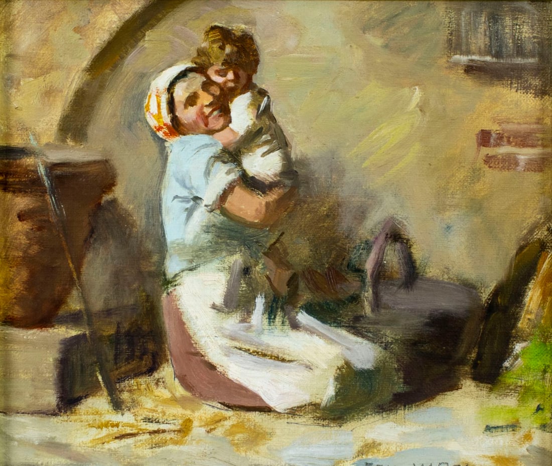 Ezio Marzi (Italy,1875-1955) oil painting (1 of 12)