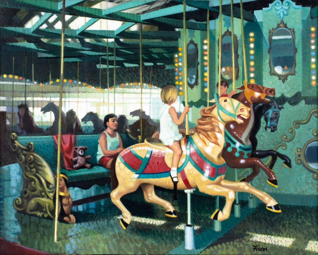 R John Foster (PA,1908-1989) oil painting (1 of 12)