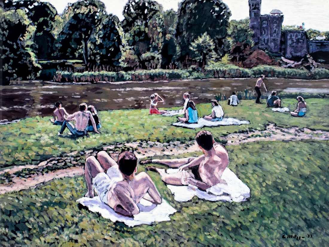 Evelyn Metzger (NY,Brazil,1911-2007) oil painting (1 of 14)