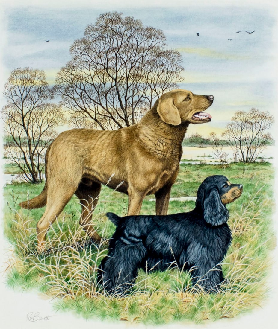 Peter Barrett (UK,b 1935) watercolor painting (1 of 12)