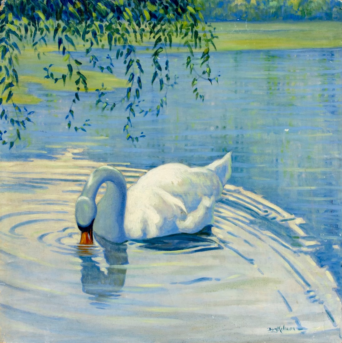 Benjamin Kelman (NY,1887-1957) oil painting (1 of 13)