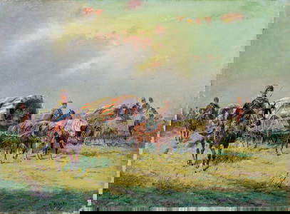 A Rilsky (Russia,Europe,mid 20C) oil painting