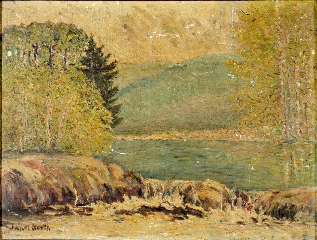 J North (Canada,early 20C) oil painting antique (1 of 14)