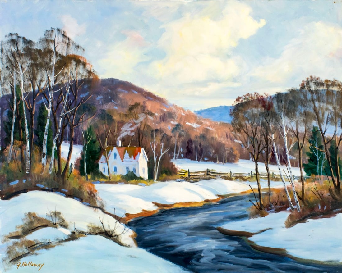 George Holloway (NJ,20C) oil painting (1 of 12)