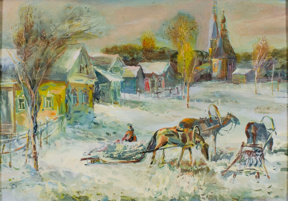 Anatoliy Pavlov (Russia,20C) oil painting (1 of 16)