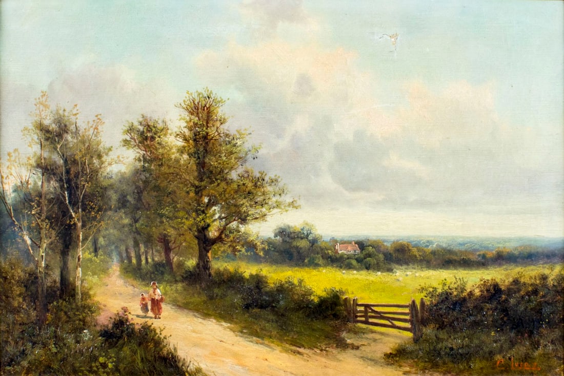 C Lucas (Europe,19C) oil painting antique (1 of 12)