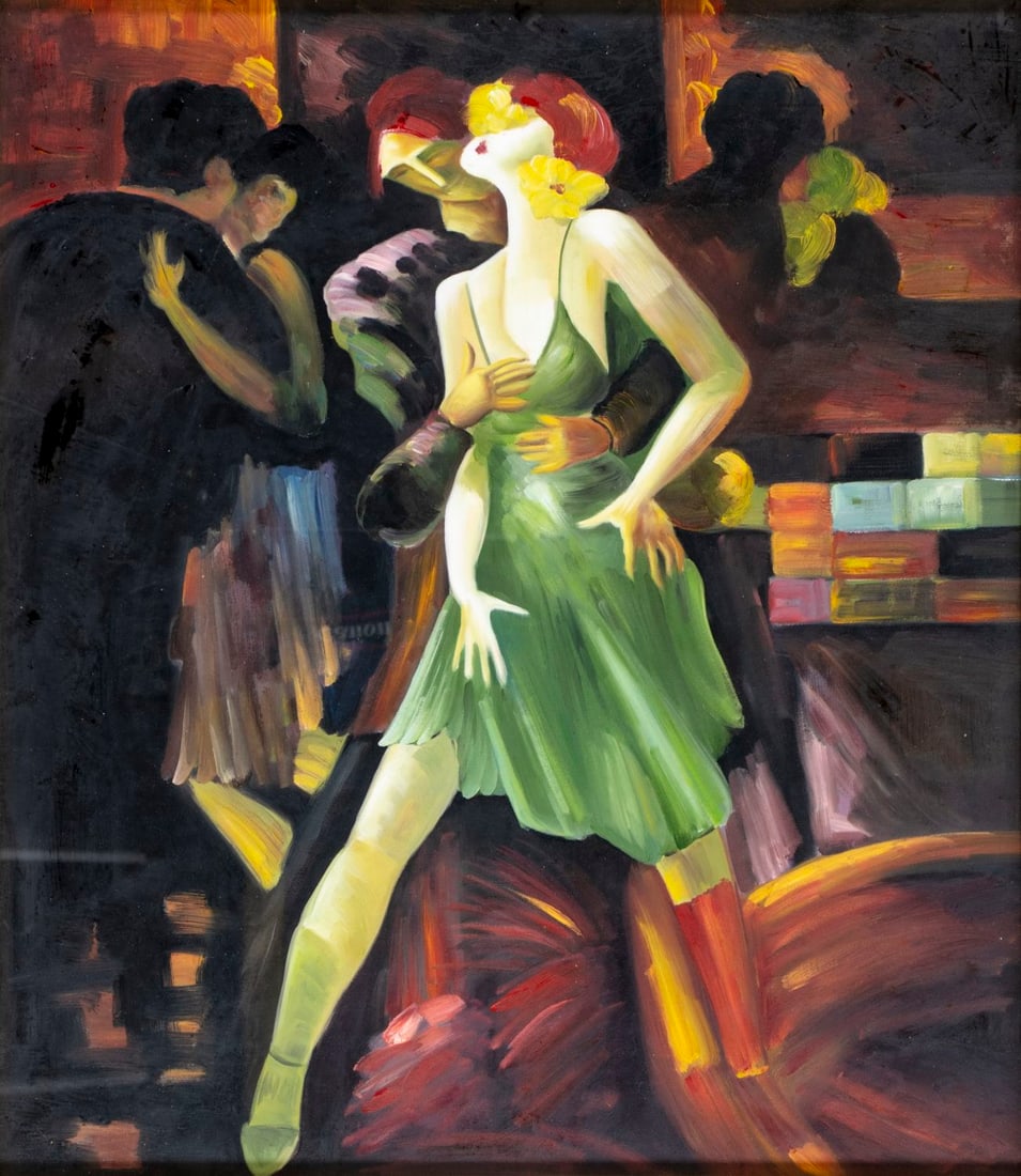 Vintage 20C NY oil painting (1 of 12)