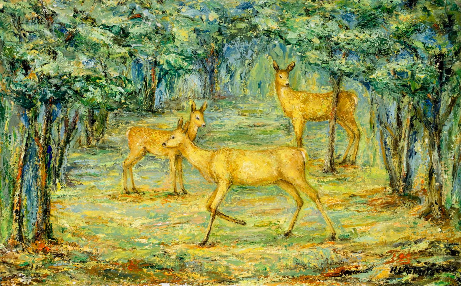 Helen Roberts (US,1884-1994) oil painting (1 of 12)