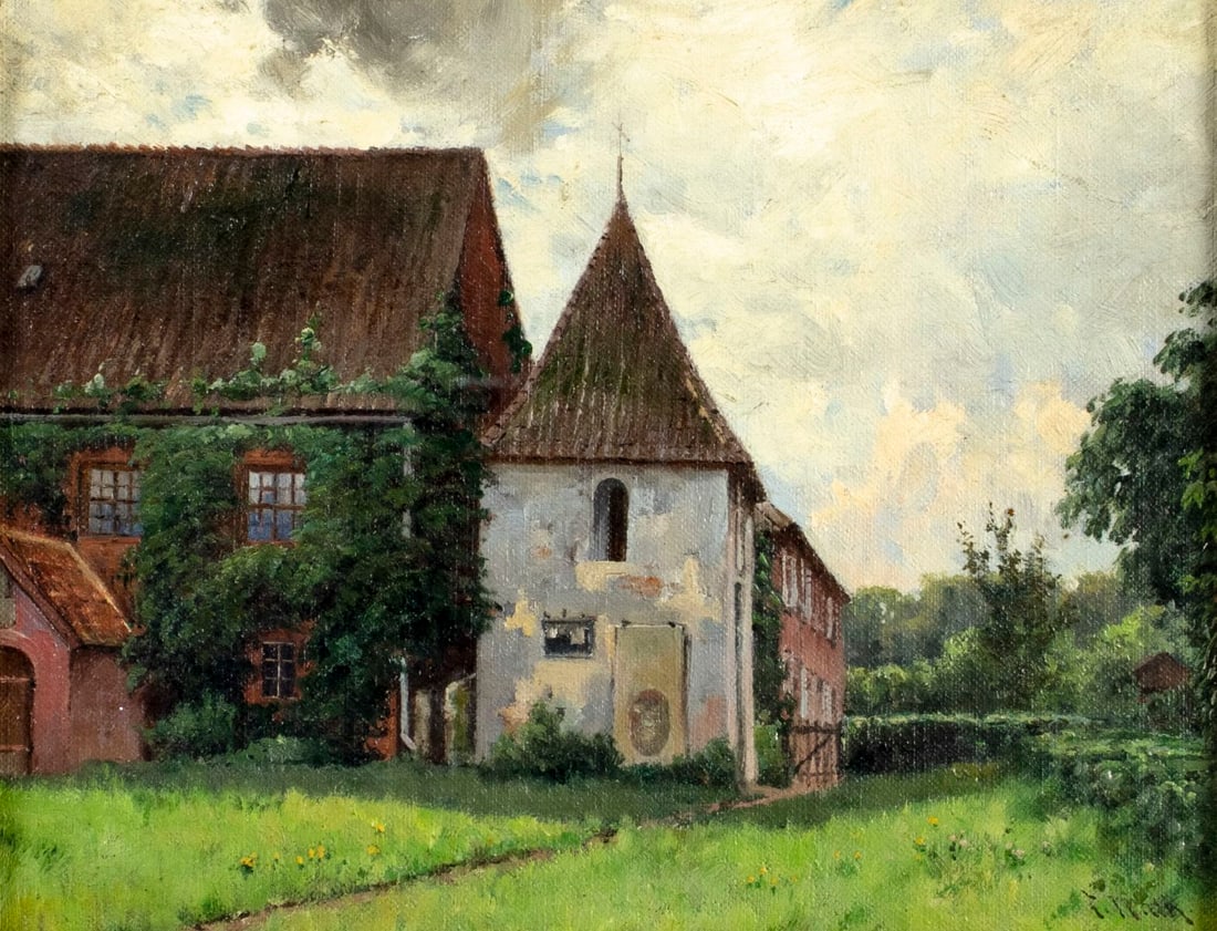 Friedrich Nath (German,1859-1925) oil painting antique (1 of 12)