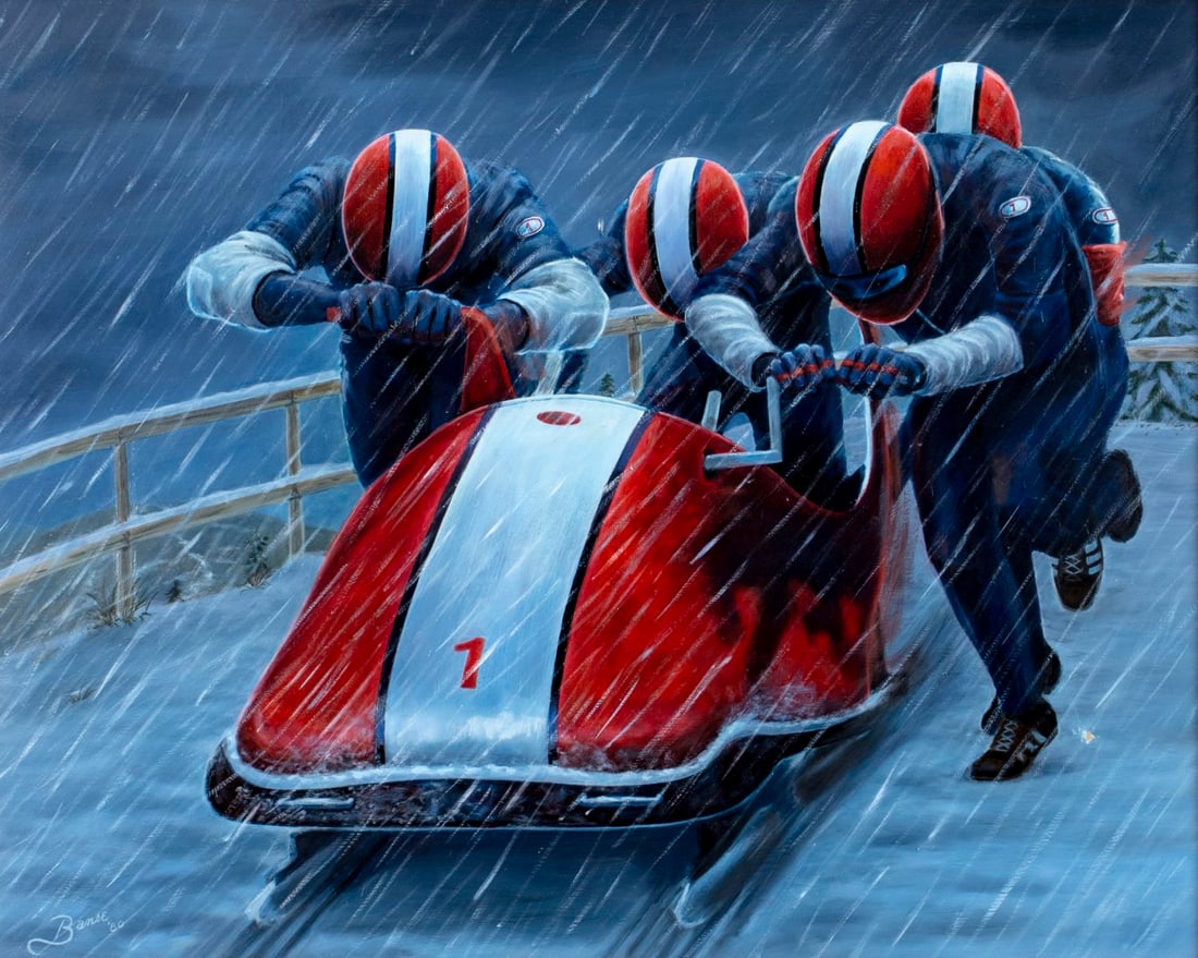 Glen Fortune Banse (NJ,1948-2018) oil painting (1 of 13)