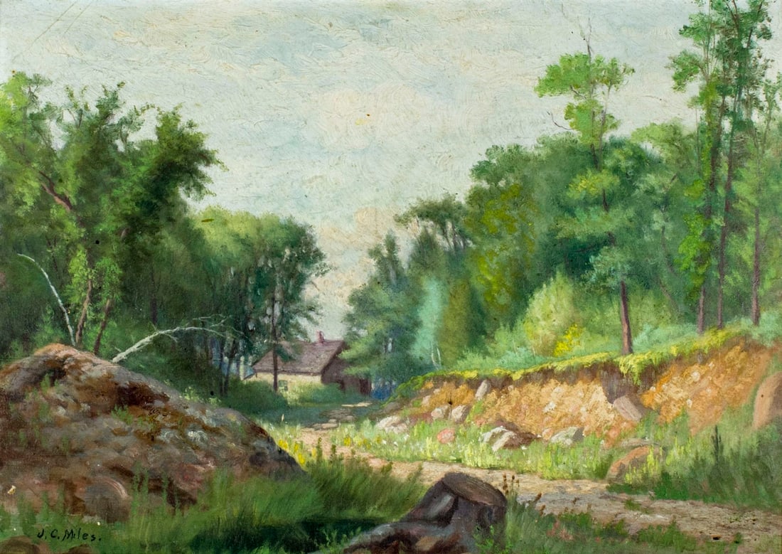 John Miles (MA,Canada,1837-1911) oil painting antique (1 of 10)