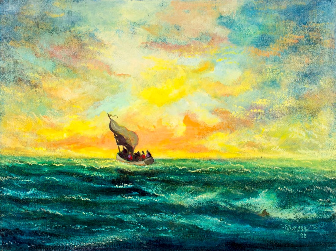 Elliot Orr (MA,FL,1904-1997) oil painting (1 of 12)