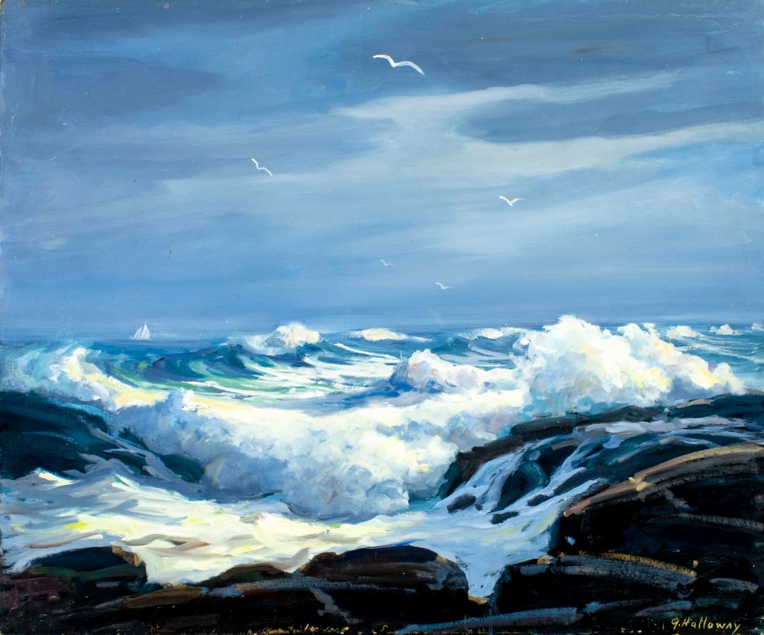 George Holloway (NJ,20C) oil painting (1 of 11)